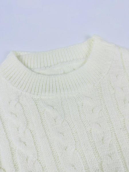 Women's 2 Pcs Sweater Set, Crew Neck Cable Knit Long Sleeve Knitted Crop Top & High Waist Shorts Set, Autumn/Winter Casual Fashion Cozy Chic Soft 2 Piece Sweater Set, Women Fall Outfit, Winter Loungewear Set, Cute Winter Knit Set, Fall Clothes for Women