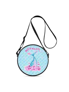 Lightweight crossbody bag with 2D mermaid print, a wonderful gift for female friends. It can be worn crossbody, single-shoulder, double-shoulder or hand-carried, suitable for commuting, outdoor activities, traveling, casual daily use and school life.
