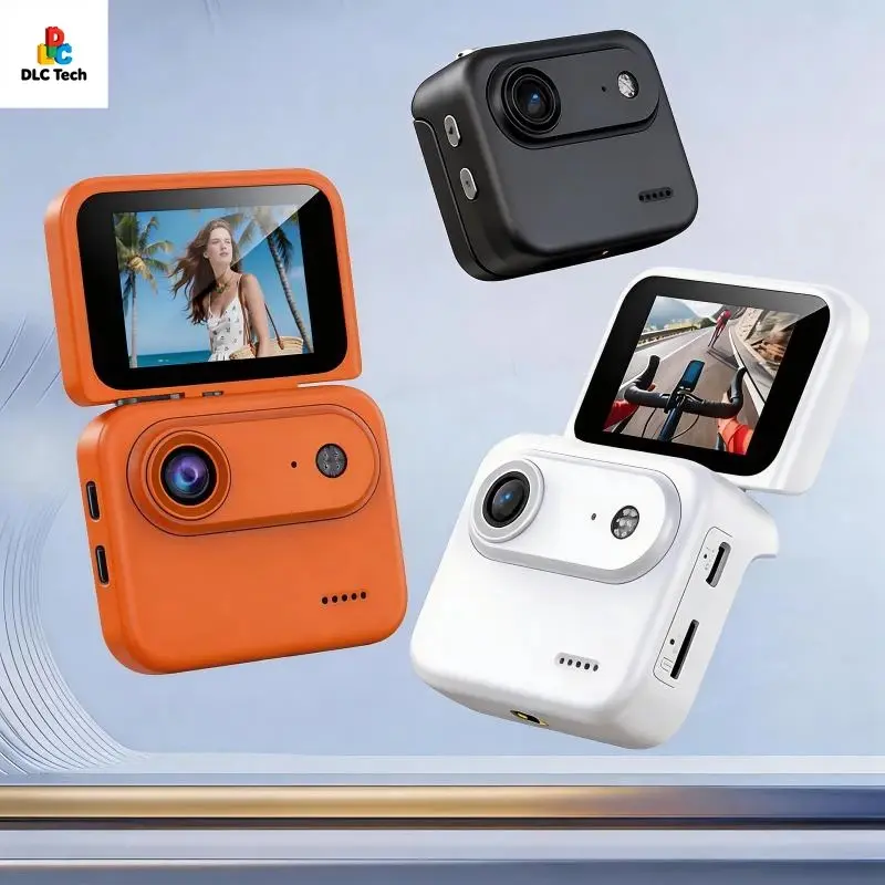 Mini Thumb-Sized Wearable Action Camera - 4K HD Lens, 1080P Video Stabilization, Cold & Heat Resistant, Ideal for Outdoor Travel Vlogs