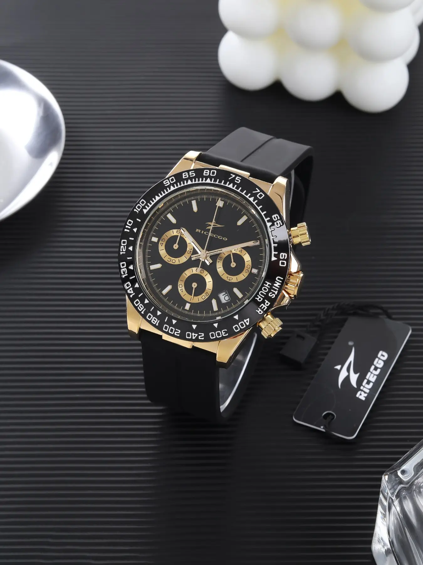 Men's Sporty Quartz Calendar Watch, Silicone Strap, Durable Fashion Design, Ideal Graduation Gift, Perfect for All Occasions, Quartz Analog Watches