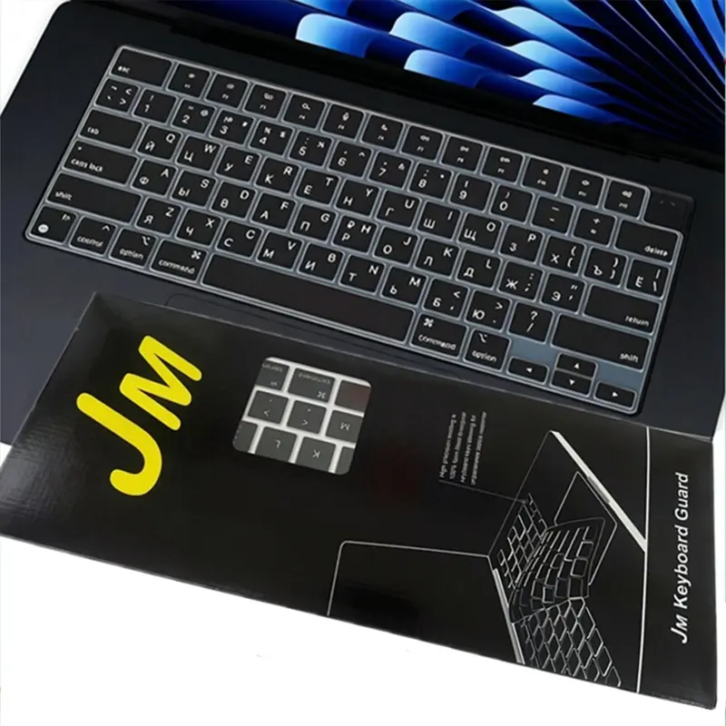 Compatible with MacBook Keyboard Cover Skin for Mac Neo & Air 13/15 & Pro 14/16 inch (M5 M4 M3 M2 M1 A18 Pro) 2026/2025/2024/2023/2022/2021 Silicone Dustproof Durable,Black