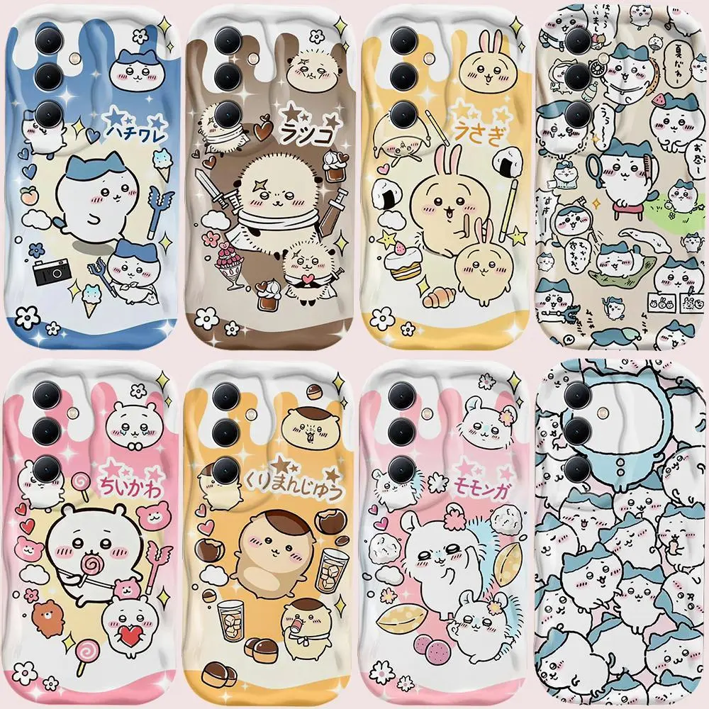 Chiikawa Anime Pattern Cartoon Soft Silicone 3D Wave Phone Case - Durable, Personalized, Aesthetic Japan Comics Design, Protective Accessory with Protection, Fits iOS Devices (iPhone 17 Pro Max,16,15,14,13,12,11,Plus,Pro,Max,XS,X,XR,SE,Mini,8,7), Chiikawa