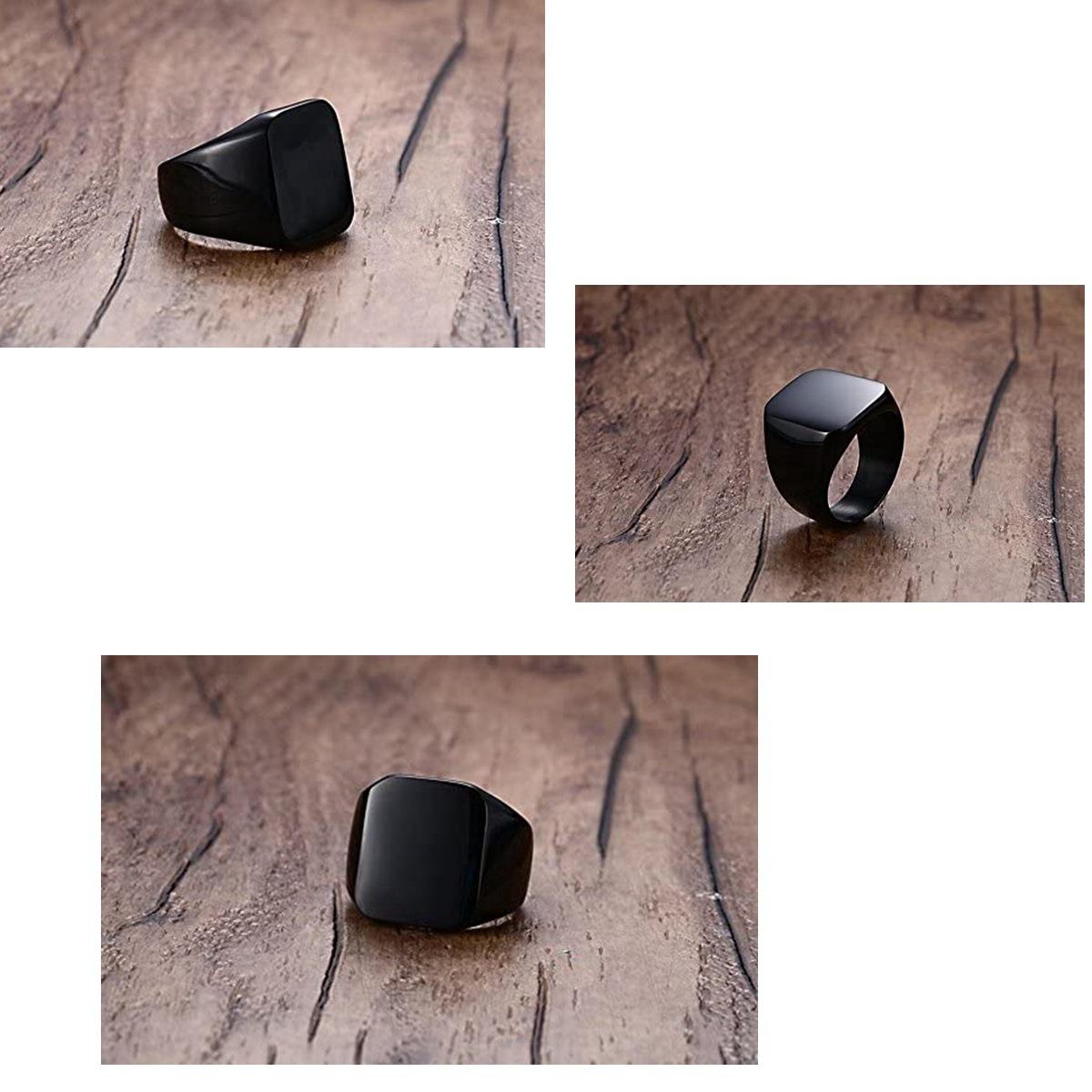 Popular Celtic Triangle Knot Cast Titanium Steel Ring, European and American Men's Fashion Accessory, Personalized Ring