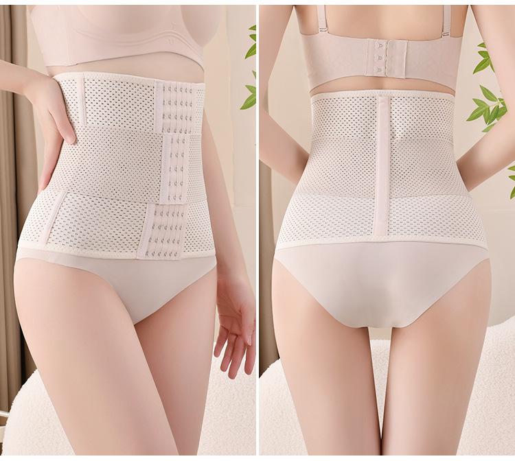 Adult women's abdominal support belts and corset belts, waist-restricting products.