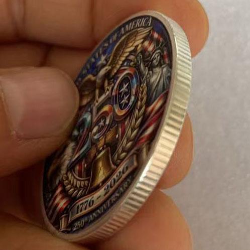 2pcs The 250th anniversary of American Independence Day souvenir coin collection