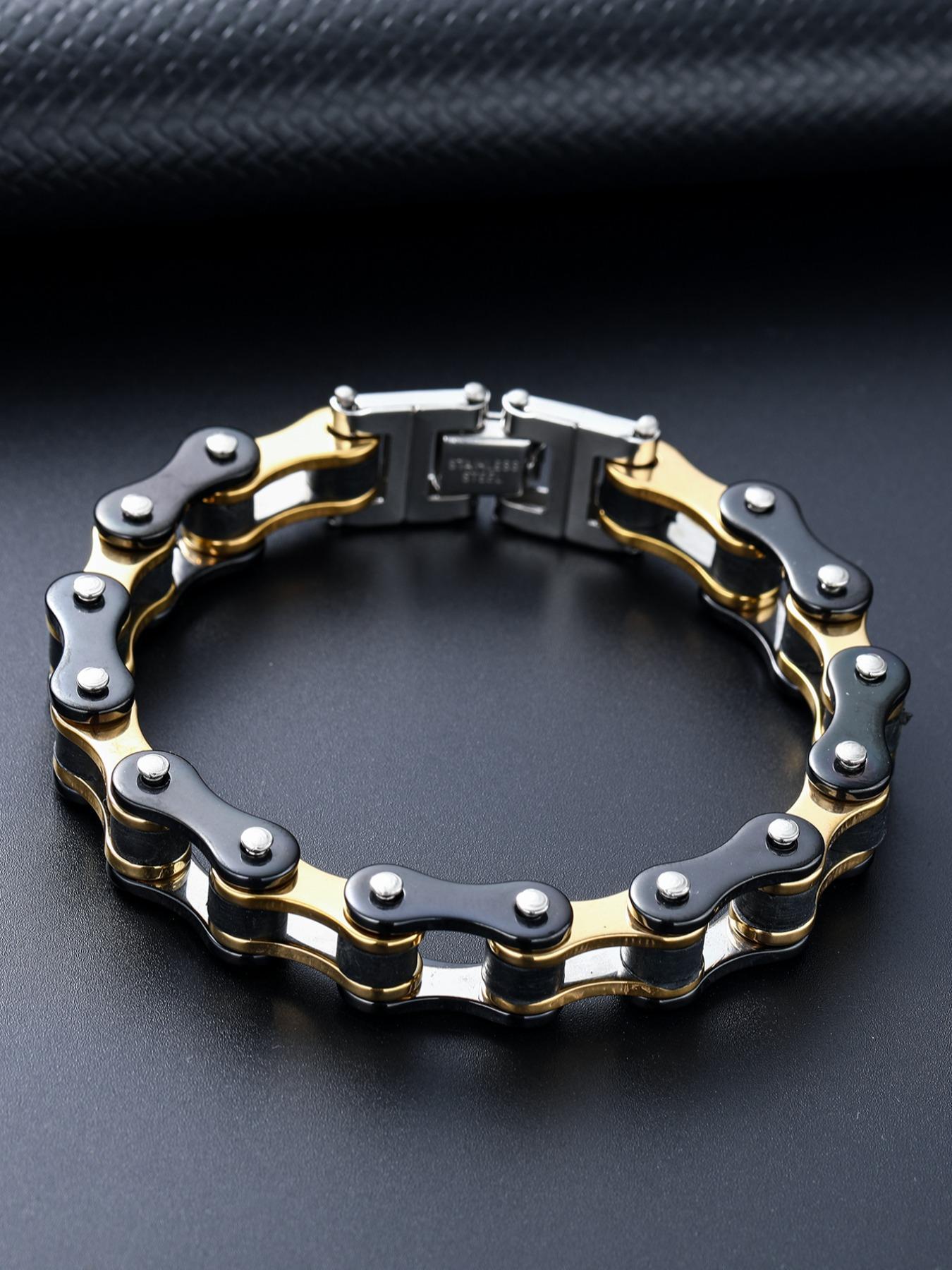 Punk Style Chain Summer Bracelet, Versatile Accessory, Fashionable Hand Jewelry for Men for Party, Daily Clothing Decor, Trendy Bracelet Design Hand Chain Jewelry for Birthday Gift, Gf and Bf Bracelets, Exquisite Trendy Bracelet