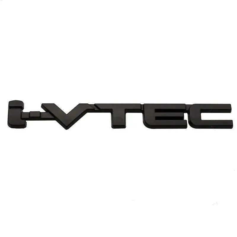 3D Chrome Metal Car Letters Rear Trunk Badge Emblem IVTEC Logo I VTEC Sticker For  City Civic Accord Jazz CRV  Accessories
