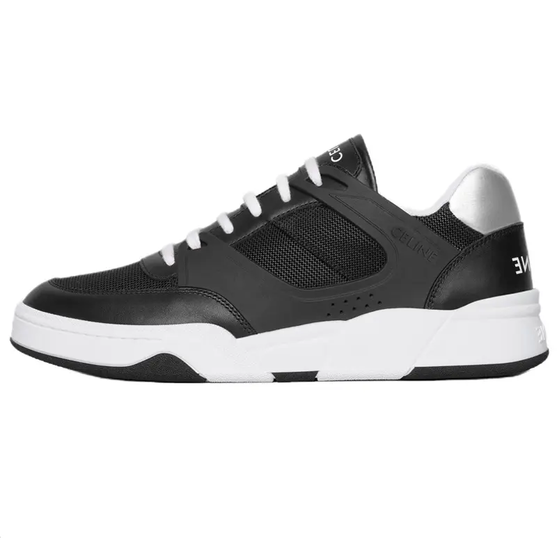 CELINE Men's Black Leather Low-Top Casual Footwear - Comfortable, Versatile Trending Sneakers with Verifiable Maison Mihara Credentials & Global Authentication Support