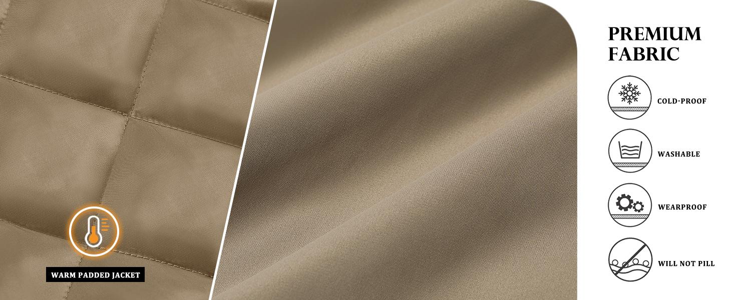 Danedvi Womens Zip Up Bomber Jacket Oversized Fashion Casual Fully Lined Winter Coats With Pockets