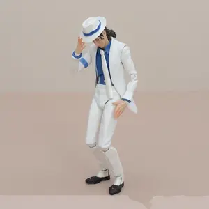 Shf Michael Jackson Smooth Criminal Action Figure Model Toys PVC Movable Collection Anime Figma 096 Jackson Figurine Souvenir