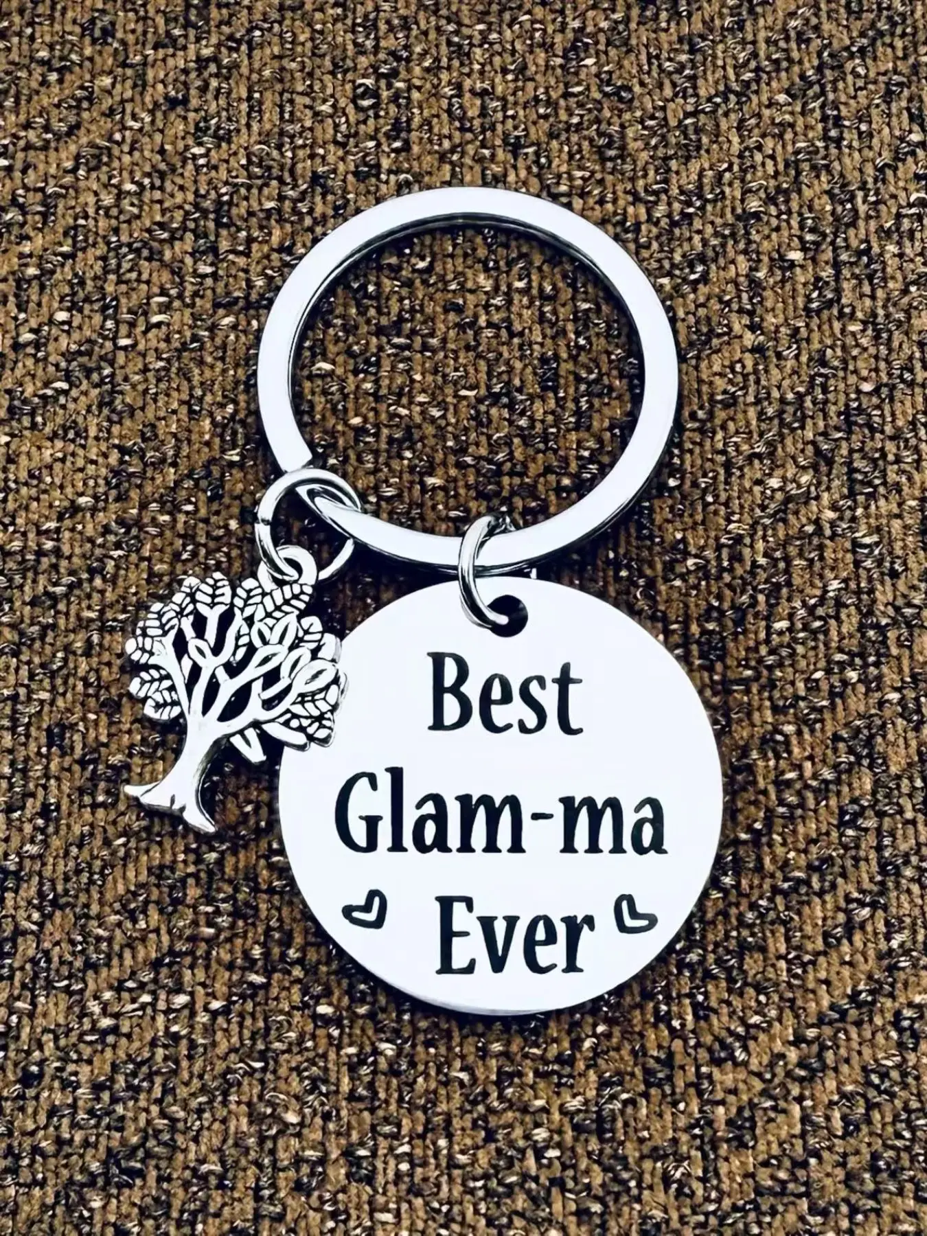 1Pc，Grandma Keychain Gift, Thank You Key Holder, Birthday, Mother's Day, Christmas, Thanksgiving Present, Perfect Grandmother Souvenir