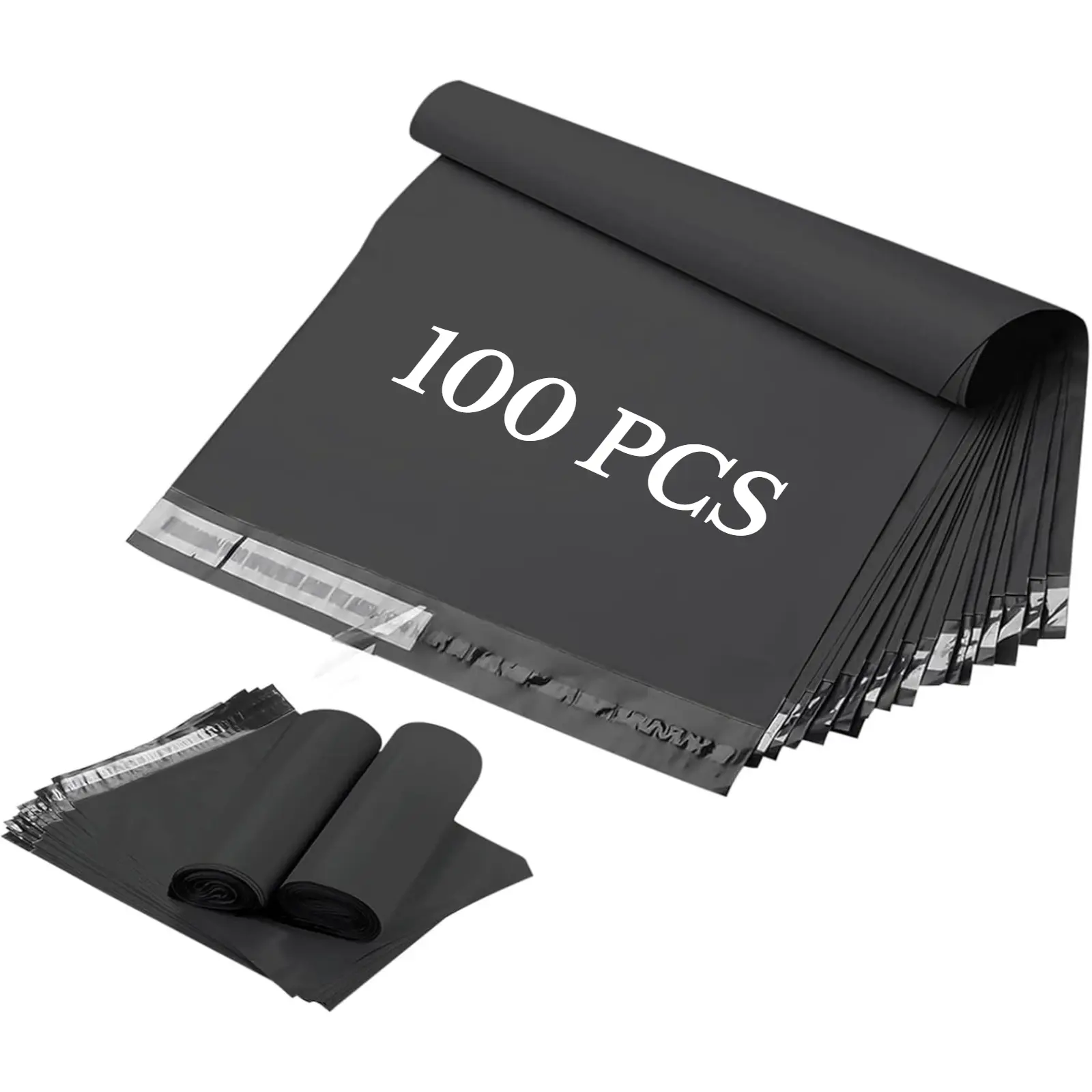 Poly Mailers Black 100 Pack Shipping Bags, Plastic Shipping Envelopes,10x13 Inch,Packaging Envelopes for Small Business, Boutique, Clothing