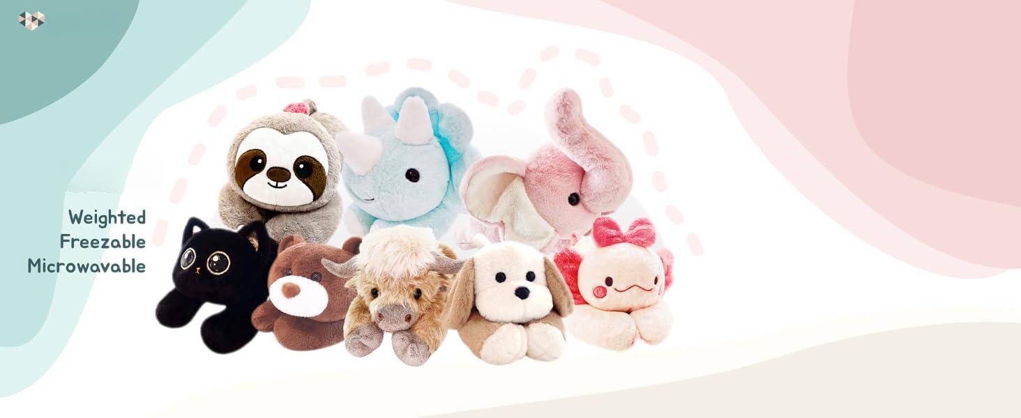 20"| 4 Pounds Highland Cow Weighted Stuffed Animals with Unscented Microwavable Heating Pad, Cute Coolable Heatable Weighted Plush Warm Gift for & Adults 20"| 4 Pounds Highland Cow Weighted Stuffed Animals with Unscented Microwavable Heating Pad, Cute Coolable Heatable Weighted Plush Warm Gift for & Adults