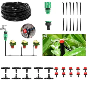 Drip Irrigation Supply Tube, 100 Feet, Drip Irrigation System, Polyethylene, Drip Emitter, Irrigation Components, Garden Supplies