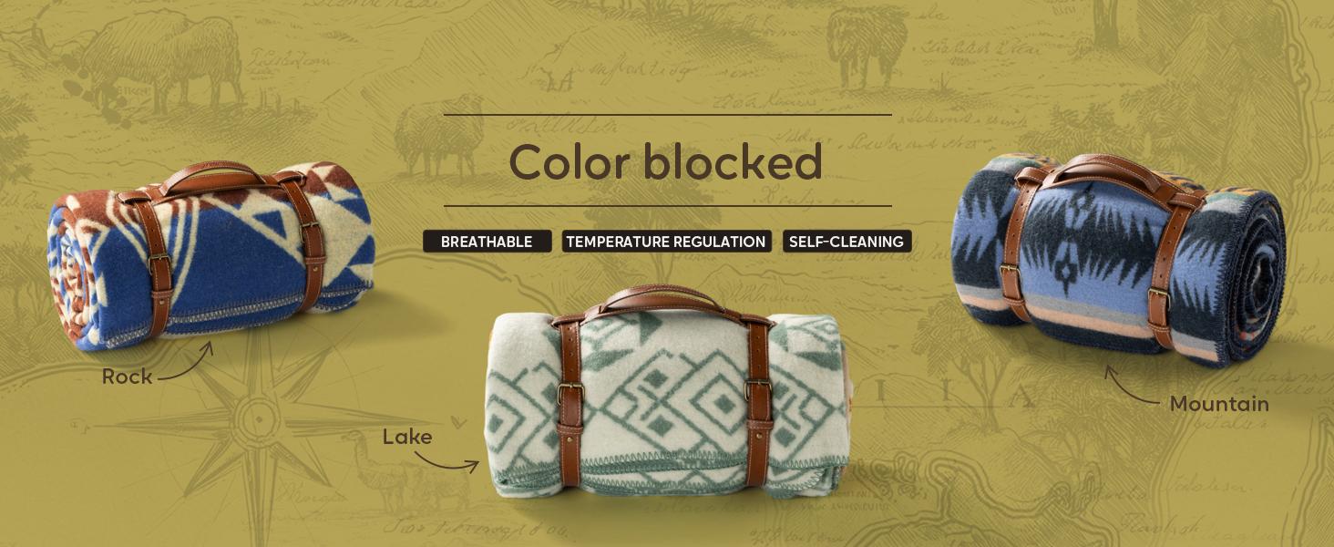 100% Wool Blanket, 62" x 86", Warm, Thick, Washable, Military Wool Blanket, Great for Camping, Outdoors, Sporting Events, Kits