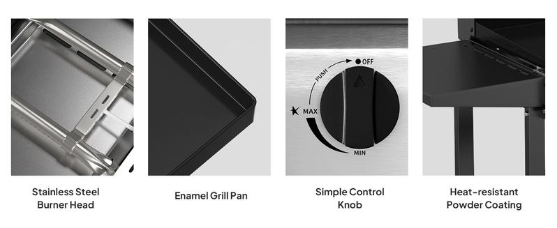 ROVSUN 2/4 Burner Portable Propane Griddle with Enameled Tray & Lid, 20000/40000 BTU Rolling Flat Top Gas Grill with Electronic Ignition, Side Shelves & Regulator for Outdoor Cooking Camping BBQ Tailgating