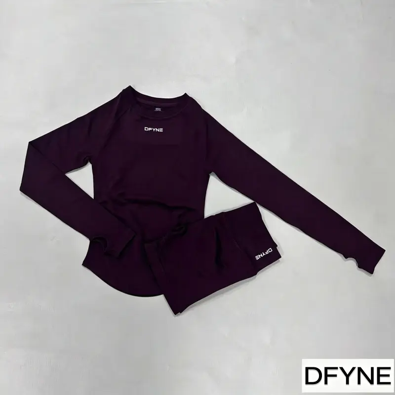 Dark coffee long sleeve shirt + shorts