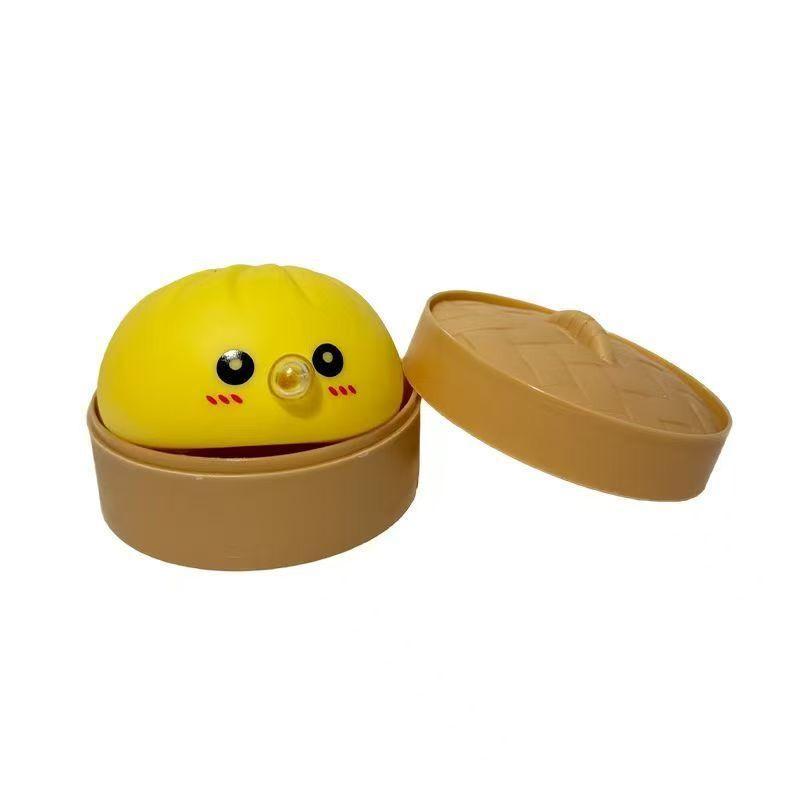 Kawaii Bubble-Blowing Steamed Bun Squishy Toy - Cute Sensory Fidget & Stress Relief