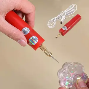 Micro Handheld Drill Bits, 0.7-1.2mm Crystal Epoxy For Resin Jewelry Making Mini Electric Drill Set DIY ABS
