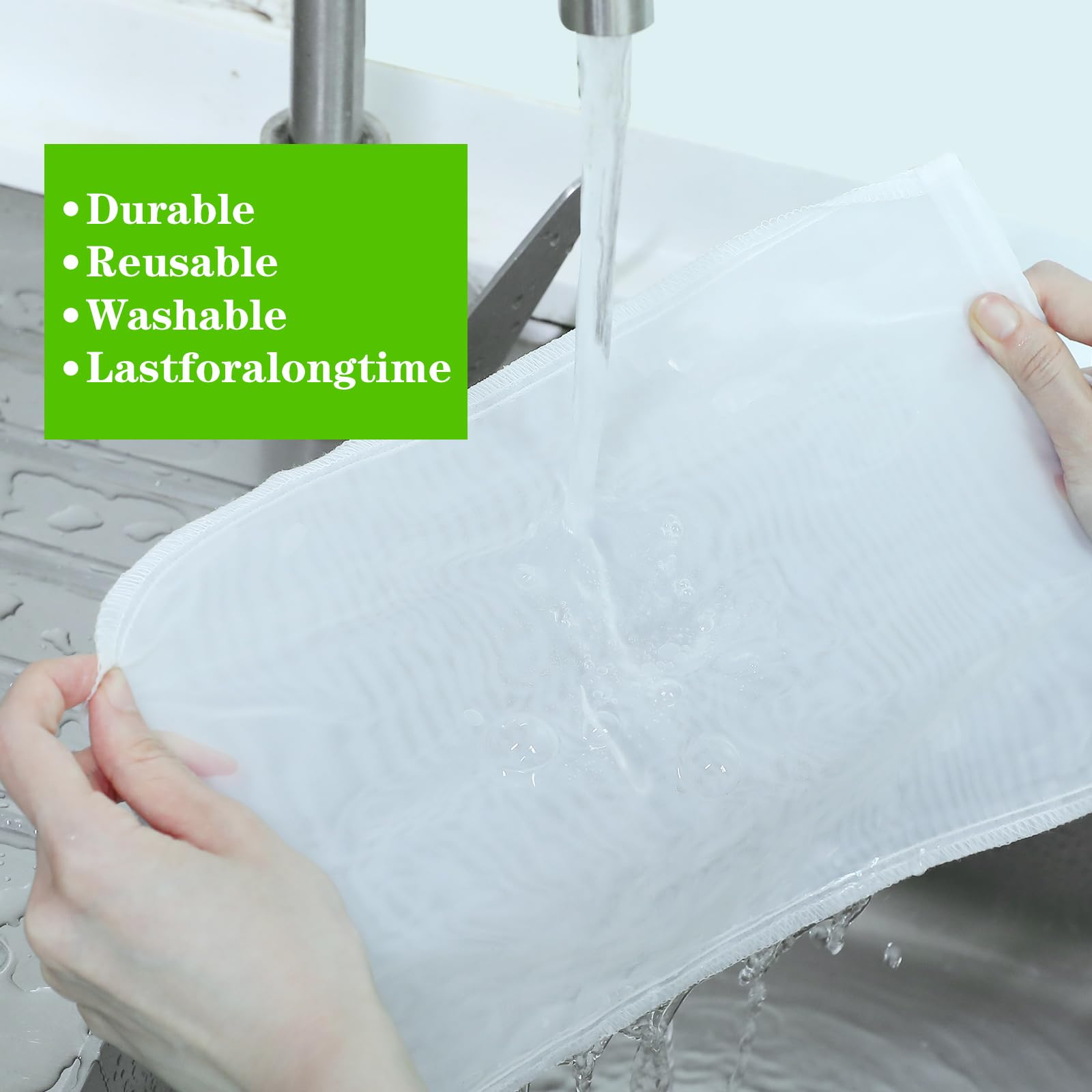 Reusable Mesh Nylon Filter Bag & Portable Filter Net, Kitchen Filtering Tool with Simple Filtration Design, Suitable for Brewing, Nut Milk, etc, Coffee