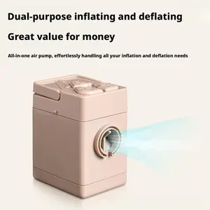 Portable Cute Mini Air Pump for Pool Floats & Air MattressInflatables,Inflatable Tanning Pool Lounge Float, FastInflate and Deflate with LED Light, RechargeableElectric Camping Air Pump Camping Gear TravelPump#summervibes