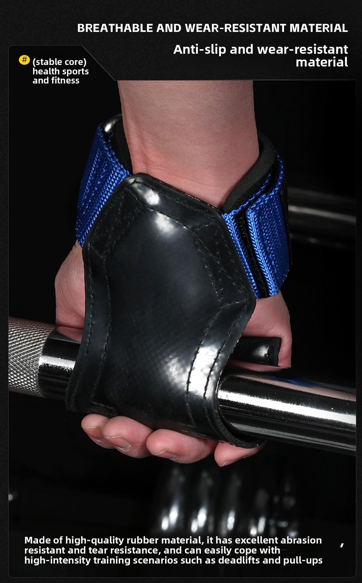 Rubber wrist guards for weightlifting, deadlifts, fitness wrist guards, non-slip wrist protectors, sports protective gear wholesale