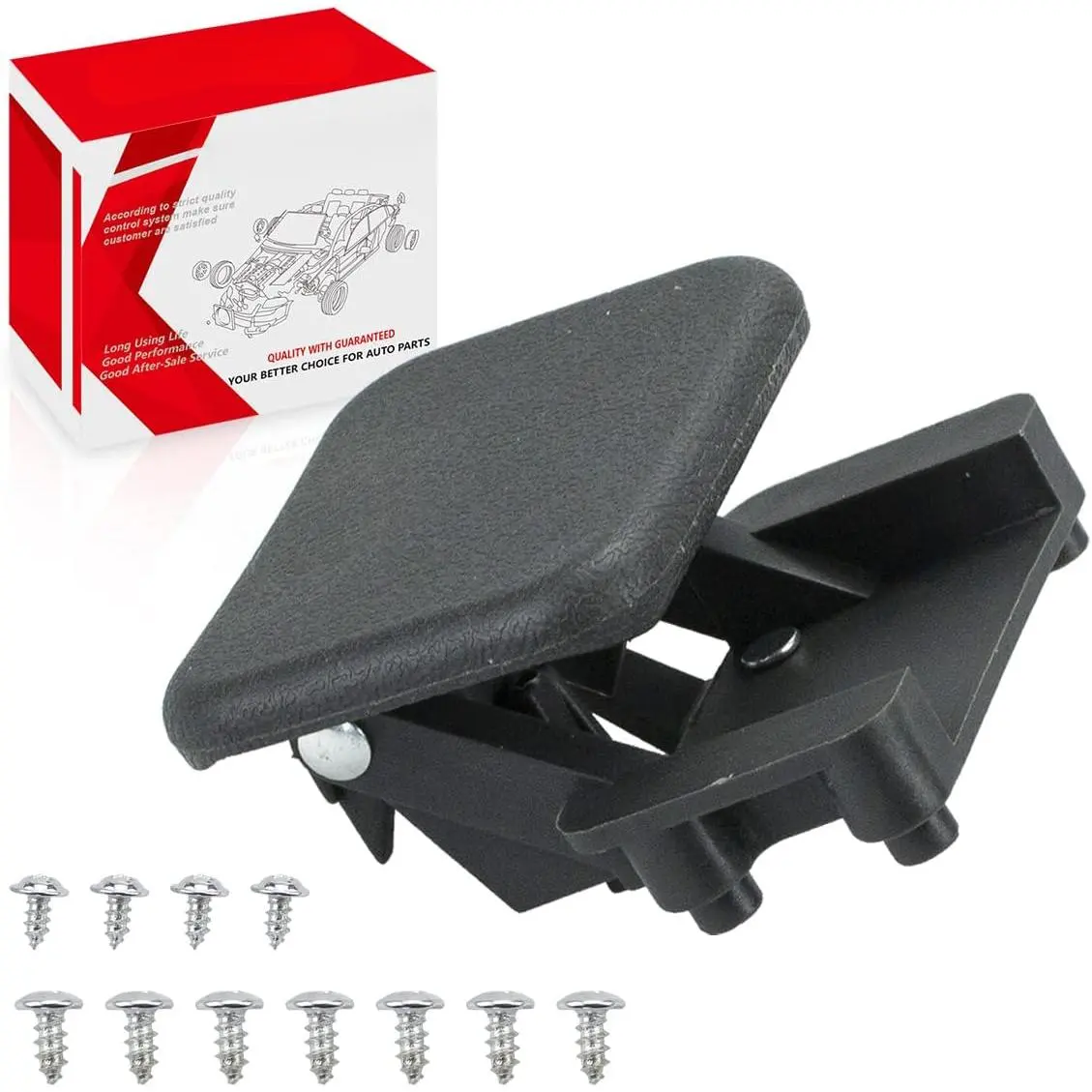 Glove Box Latch Catch Handle Compatible with Chevrolet Silverado Suburban Chevy Tahoe GMC Sierra Yukon Cadillac Escalade ESV EXT,‎15807878 15807879 15807880, Dark Gray