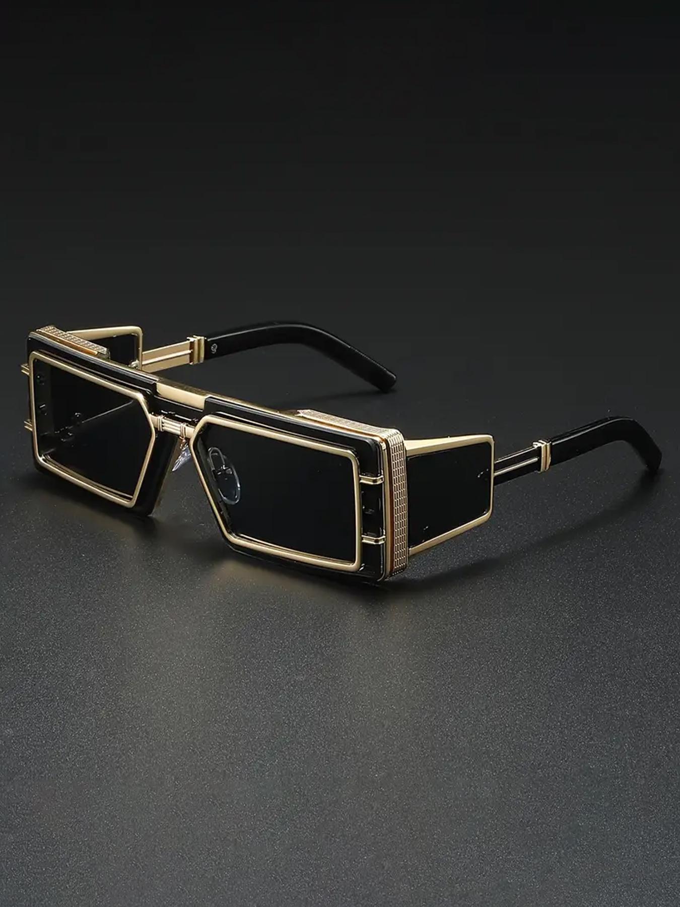 Unisex Vintage Metal Frame Sunglasses, Trendy Casual Sunglasses for Outdoor Sports, Fashion Accessories for Everyday Use and Outdoor Activities