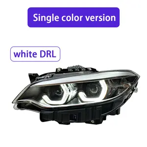 Suitable for 14-21 BMW 2 Series F22 headlight assembly F23 modified LED spoon-shaped daytime running light lens headlights M2.