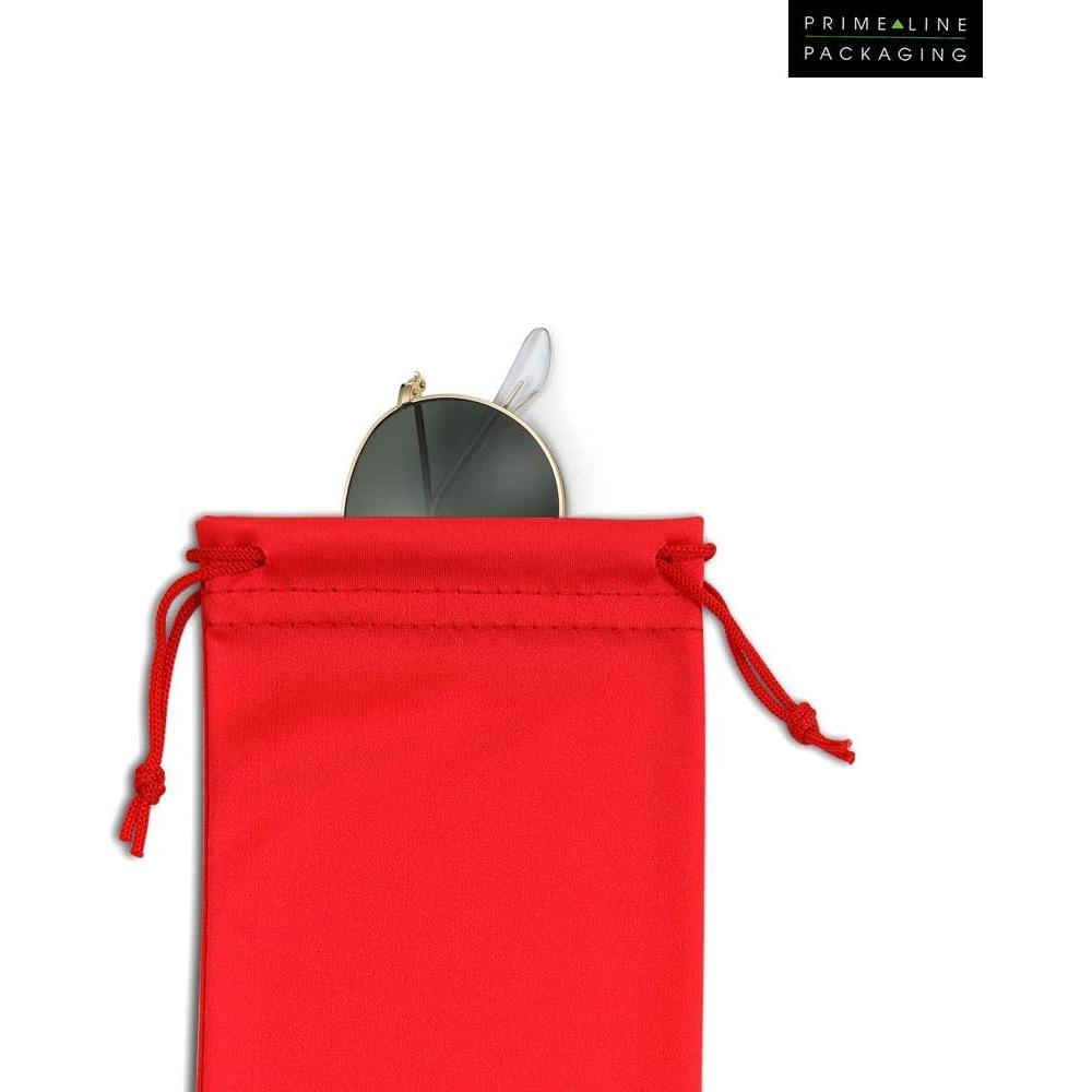 Sunglasses Case, Microfiber Drawstring Pouch, Safety Eyeglass Bags, Non-, Protective Accessory, Bulk