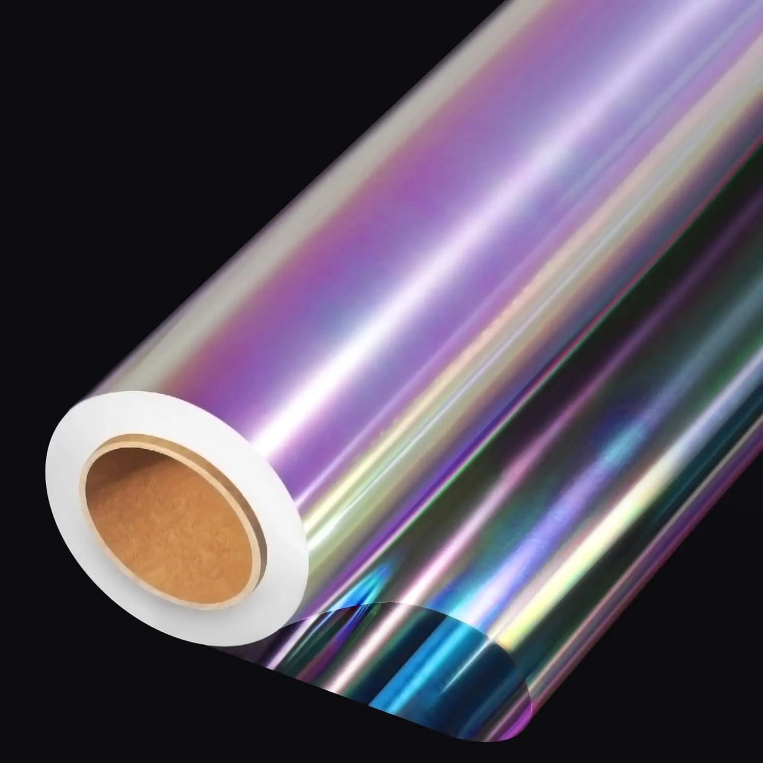 35in x 50ft Iridescent Cellophane Wrap Roll, 35" fold into 17.5" | Iridescent Cellophane Roll, Rainbow Wrapping Paper for Flower Gift Baskets Wrap DIY Wrapping