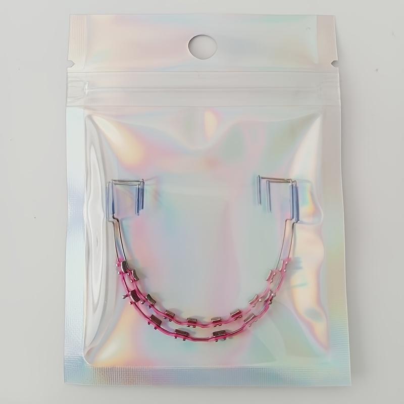 Colorful Temporary Teeth Decorations |                      Braces with Rubber Bands & Stainless Steel |                       Vibrant Party Style for Halloween, Thanksgiving, Christmas |                       Durable, Easy-to-Use Beauty Retouching Gear M