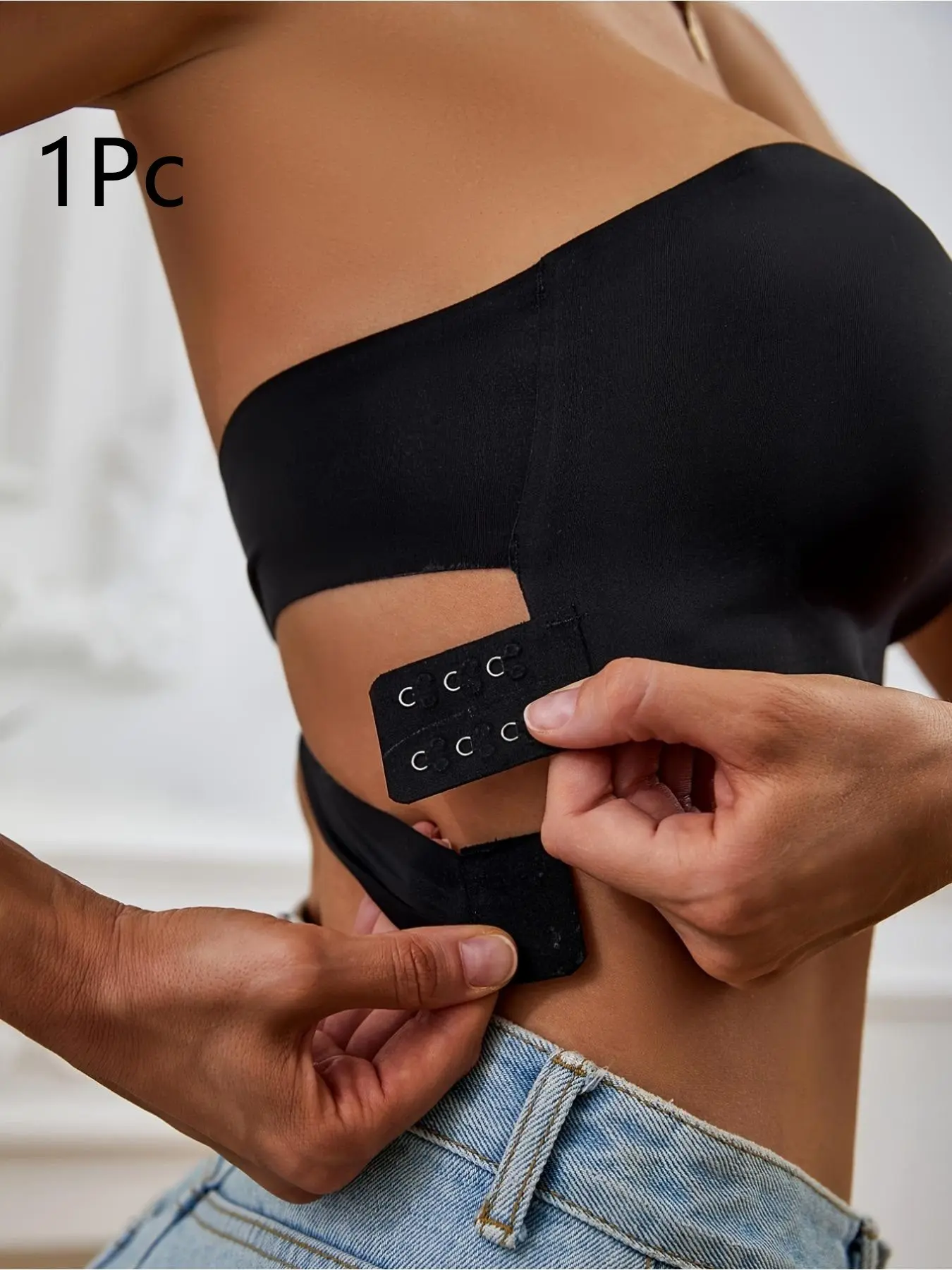 Seamless, Padded, Front-Closure Sexy Bandeau Bra (1/3-Piece Pack)