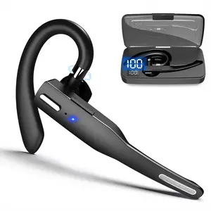 Professional Drivers Wireless Headset Bluetooth 5.1 Earpiece, Noise Cancelling Mic for Truckers, Hands-Free Calls & Long-Haul Comfort gamer Charging Case with Cleaning Kit Silicone with Carabiner and Cleaner Kit Headset with Mic buds fe, Audio, Cable