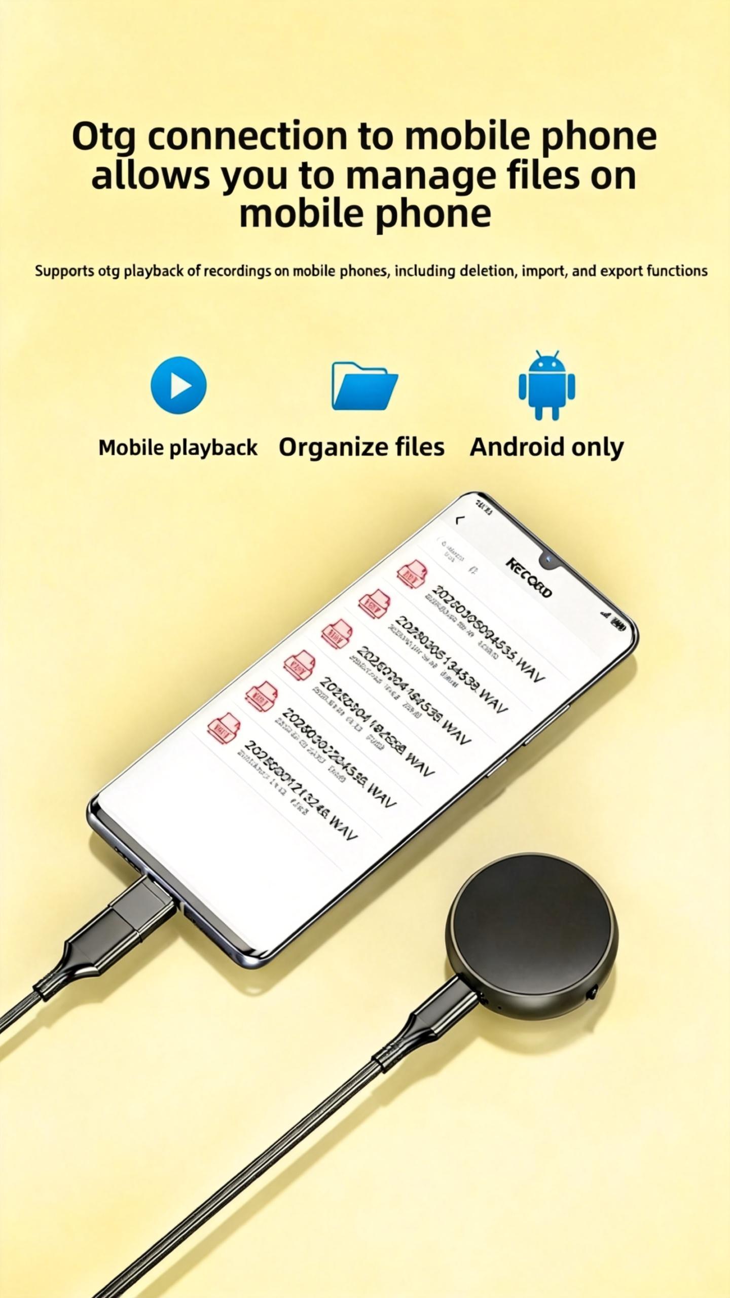 YiNet Voice Activated Recorder  festival gift , Compact Audio Recorder, Audio Recording Device, Grabadora De Audio Digital Usb Wireless Portable Mini recording pen