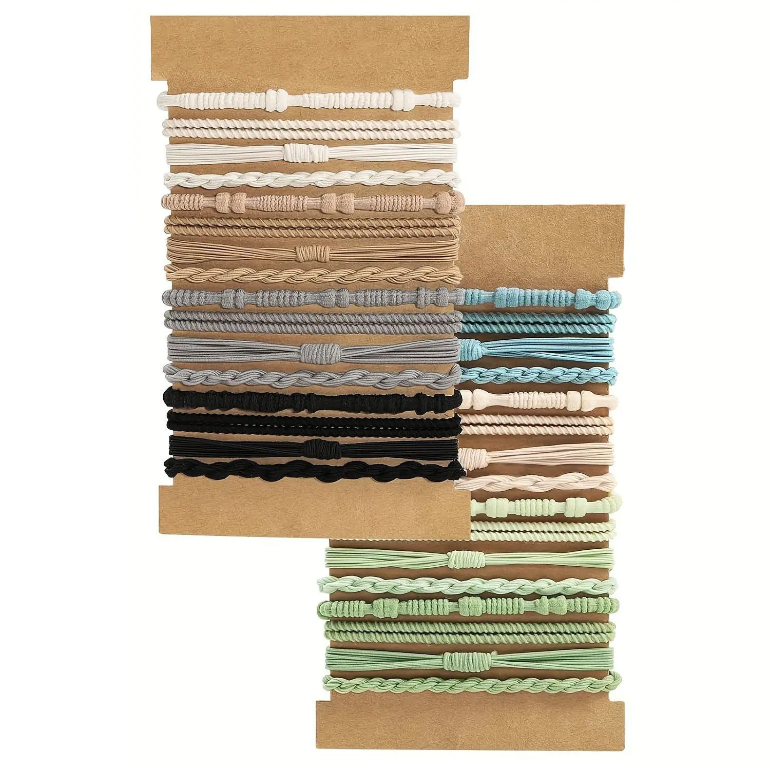 Boho Style Hair Tie (20pcs), Elastic Hair Ties, Minimalist Hair Accessories Set, Suitable for Thick Hair, Fashion Hair Accessories for Party & Daily Wear, Hair Rubber Bands, Scrunchies, Bulk Hair Ties