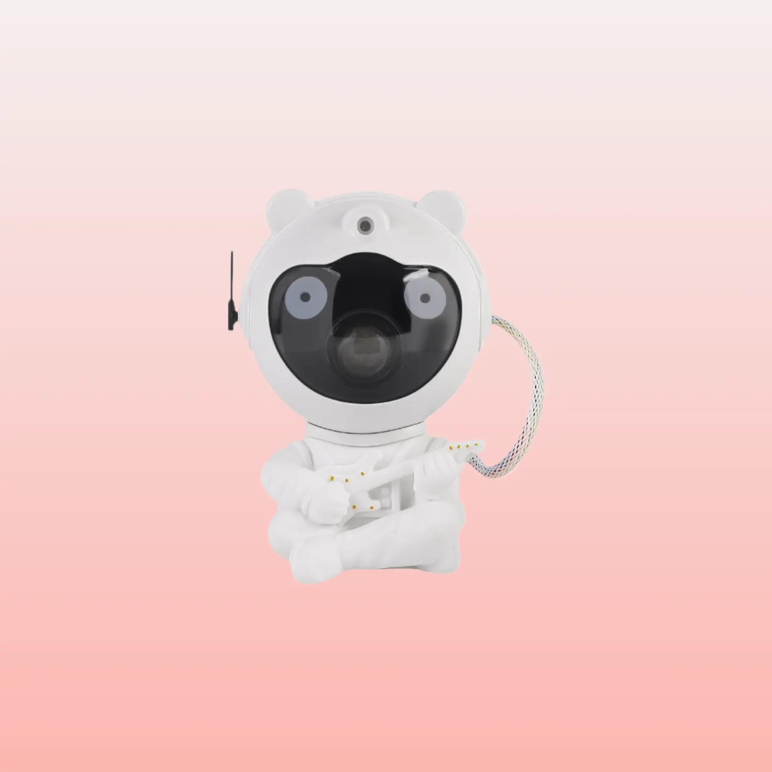 Blue-Eyed Astronaut Bear Star Projector Lamp Full Star Ambient Desktop Ornament Soft Night Light
