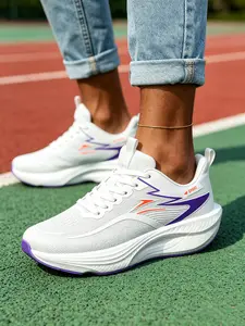 2026 Spring/Summer New Arrival Couple Casual Sports Shoes: Breathable Mesh Upper, Soft and Lightweight, Thick-soled Walking Shoes; Suitable for Women's Indoor Fitness, Daily Shopping and Walking, and for Men's Outdoor Jogging and Everyday Outings.