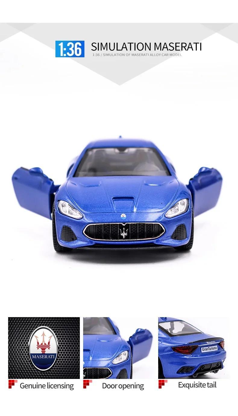1:36 Maserati Gran Turismo MC High Simulation Exquisite Diecast Toy Vehicles Car Styling Alloy Car Model Toy Cars F38