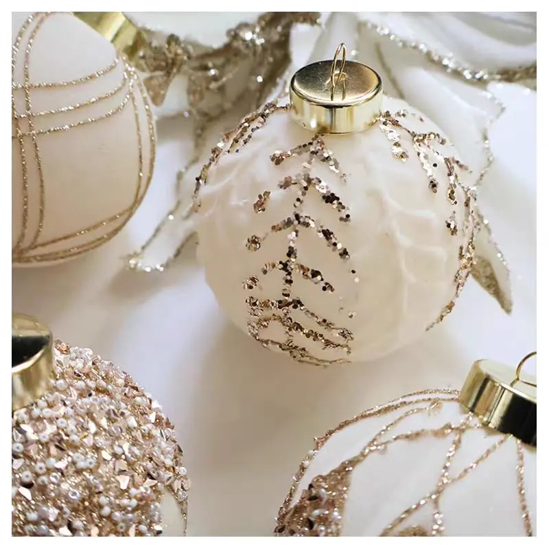 Shatterproof & Hand-Painted Soft Christmas Ball Ornaments – Distinctive Shaped Flocked Holiday Tree Decorations – 12-Pack 3.15" Durable Multicolor PVC Baubles – Perfect for Home & Christmas Tree Decor