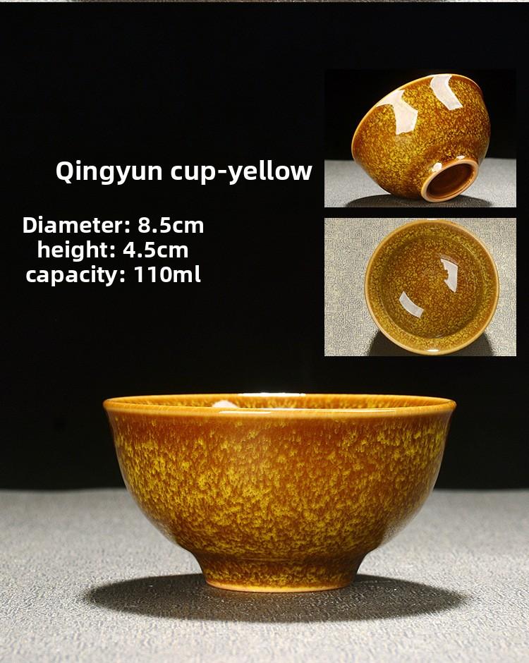 Kiln Change Tea Cup Tianmu Kung Fu Tea Set Ceramic Tasting Cup Jian Zhan Master Cup Single Cup Large Tea Bowl