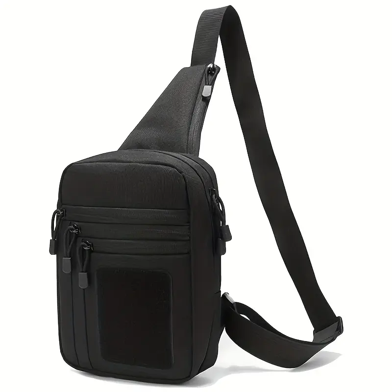 Classic Tactical Shoulder Holster Bag for Men, Portable Polyester Concealed Carry Fanny Pack with Modular Pockets and Adjustable Shoulder Strap, Male, Zip Closure, Conceal Carry, Adults, Mini Men's Fanny Packs & Belt Bags, Portable Storage
