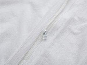 100% Washed Cotton Duvet Cover Queen Size, White Like Breathable Natural Bedding Set (No Comforter), 90x90 Inches