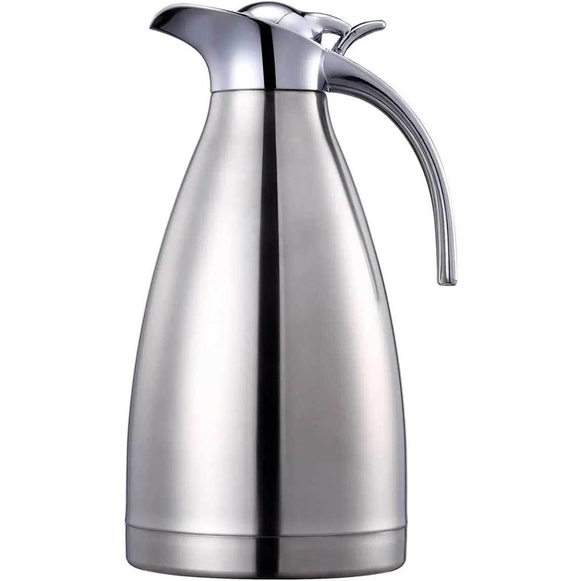 68 Oz Stainless Steel Coffee Thermal Carafe/Double Walled Vacuum Thermos Insulated / 12 Hour Heat Retention(Silver)