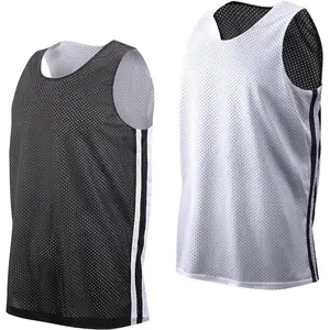 Men's Reversible Basketball Jersey Mesh Athletic Tank Top Breathable Sports Uniform for Practice Training Game