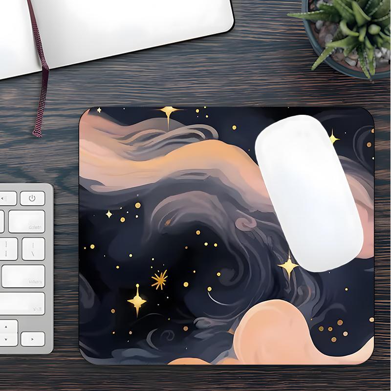 Fantasy Galaxy Pattern Mouse Pad, Large Mouse Pad, Non-slip Rubber Base Mousepad, Desk Keyboard Mat for Home Office Game Room, Desk Accessories, Desk Gadgets