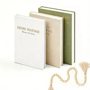 Beautiful Decorative Books, Set of 3 Stackable Fake Books for Coffee Table, Shelf & Mantel Decor - Shelf & Mantel Decor - Modern Home Decoration W/Hidden Storage, Keepsakes & Living Room Styling Storage Books