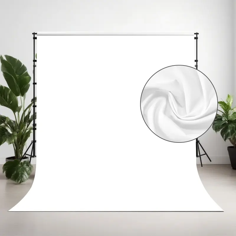 High density thickened background cloth, white photography background cloth, used for taking photos, live streaming, multi-functional studio photos, non reflective background, easy to use, suitable for portraits, products, parties