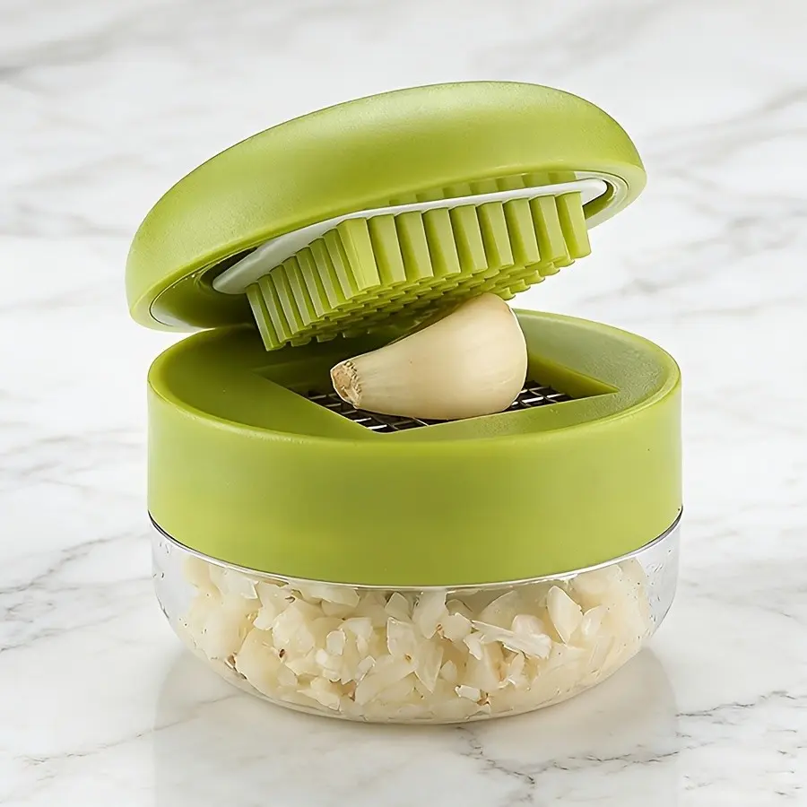 1pc Small Manual Garlic Press, Handheld Garlic Crusher, Home Use Garlic Mincer, Compact Garlic Squeezer, Easy-To-Use Garlic Tool