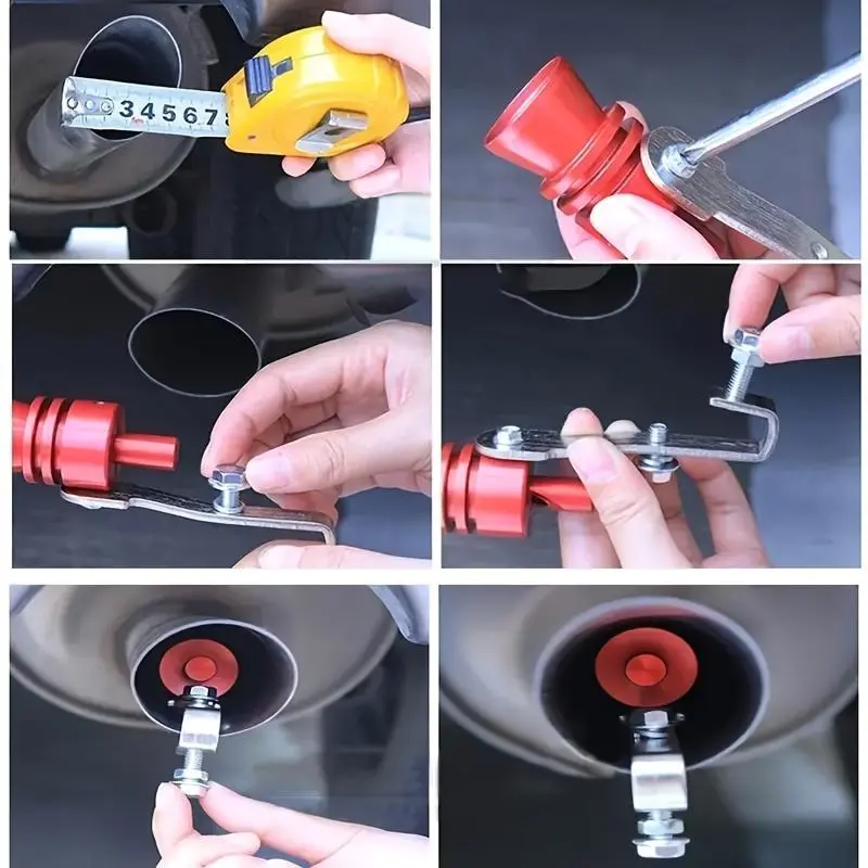 Car and motorcycle exhaust pipe whistle, turbo sound emulator with wrench and screw, Accessories
